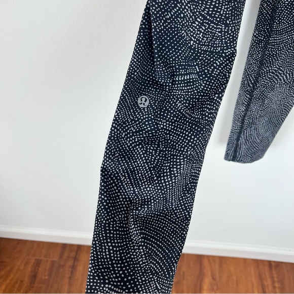 Lululemon Fast and Free Tight II 25" Free Spirit Grey Black Leggings Size 4 B27 - Picture 9 of 10
